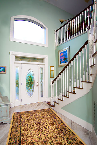 interior double-height entry way